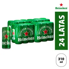 HEINEKEN - Cerveza Heineken 4 Sixpack Lata 310 mL