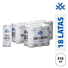 TRES CRUCES - Cerveza Tres Cruces Light 3 Sixpack Lata 310 mL