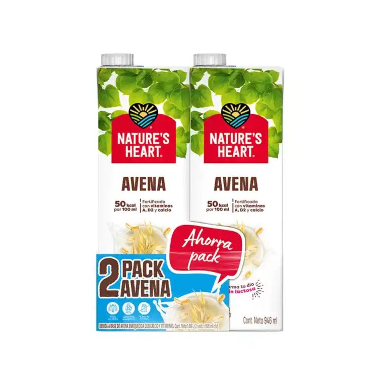 Bebida de Avena Nature’s Heart Pack 2 Cajas 946 mL