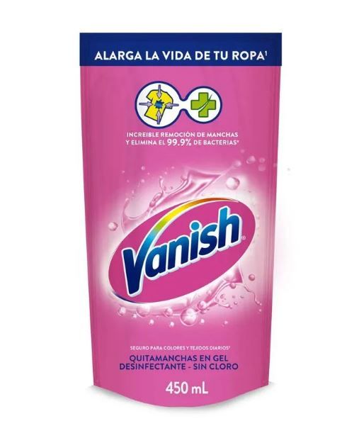 Quitamanchas Líquido Vanish Ropa Color Doypack 450 mL