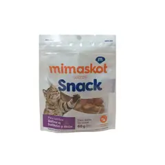 MIMASKOT - Snack Para Gato Sabor Salmon Y Atun Doypack 60 g