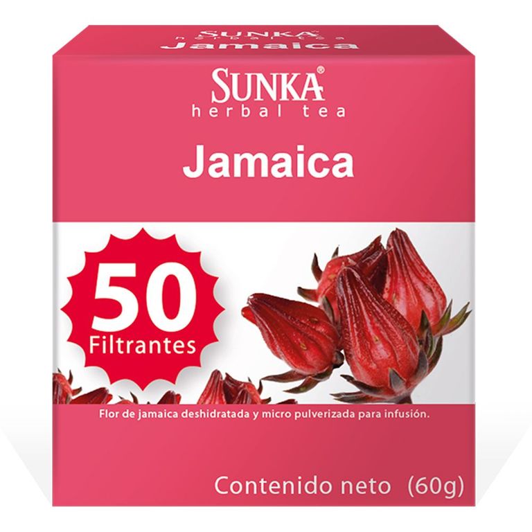 Infusión Filtrante Jamaica Sunka Caja 50 Sobres