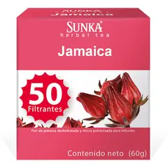 SUNKA - Infusión Filtrante Jamaica Sunka Caja 50 Sobres