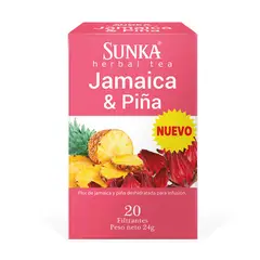SUNKA - Infusión Filtrante Jamaica y Piña Sunka Caja 20 Sobres