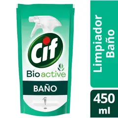 CIF - Limpiador Cif Baño Bio Active Doypack 450 mL
