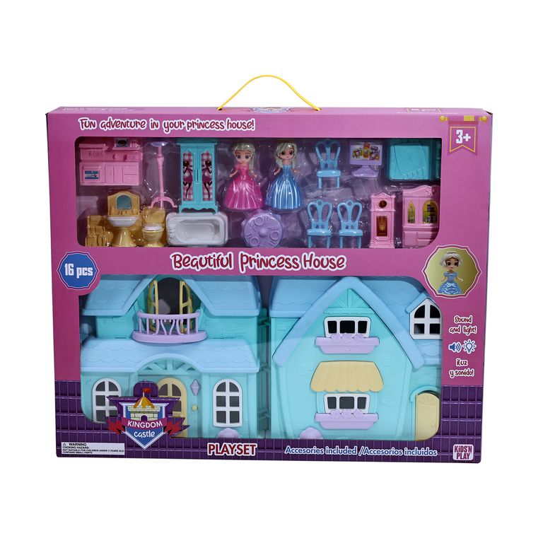 Playset Casa Muñecas Celeste