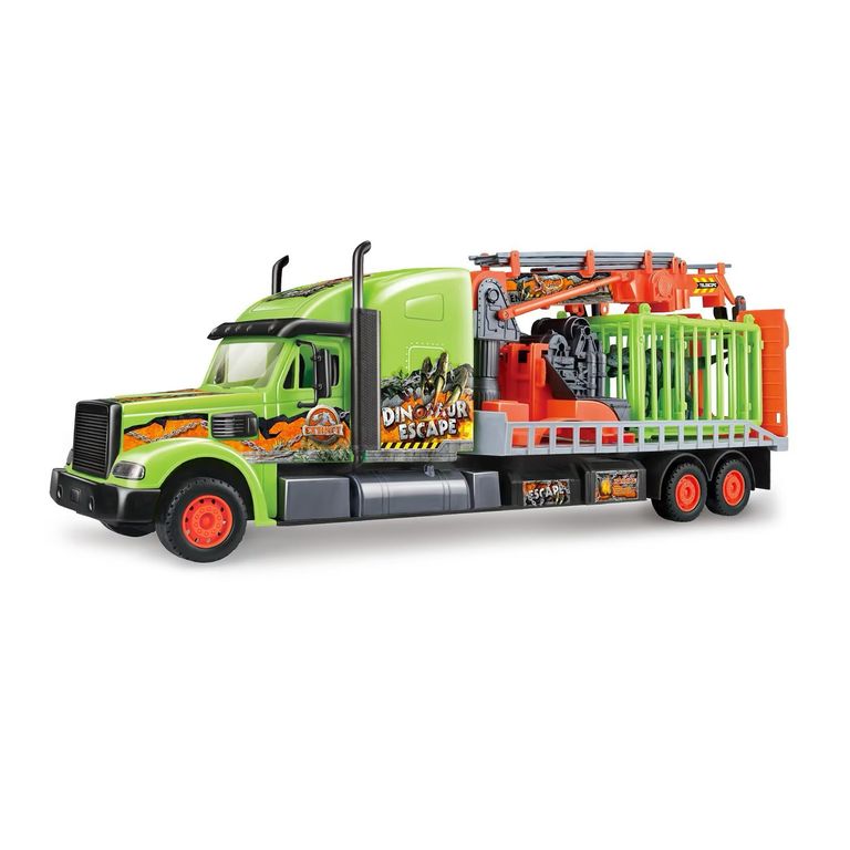 Camión Porta Dinosuario 1:10 Ass