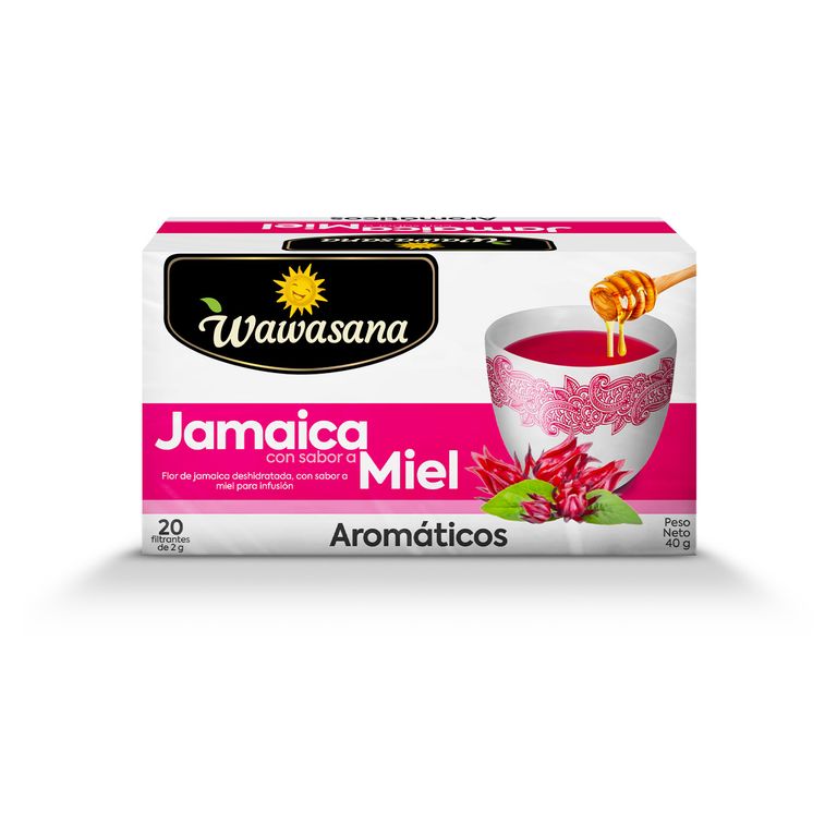 Infusión Jamaica con Miel Wawasana Caja 20 Sobres