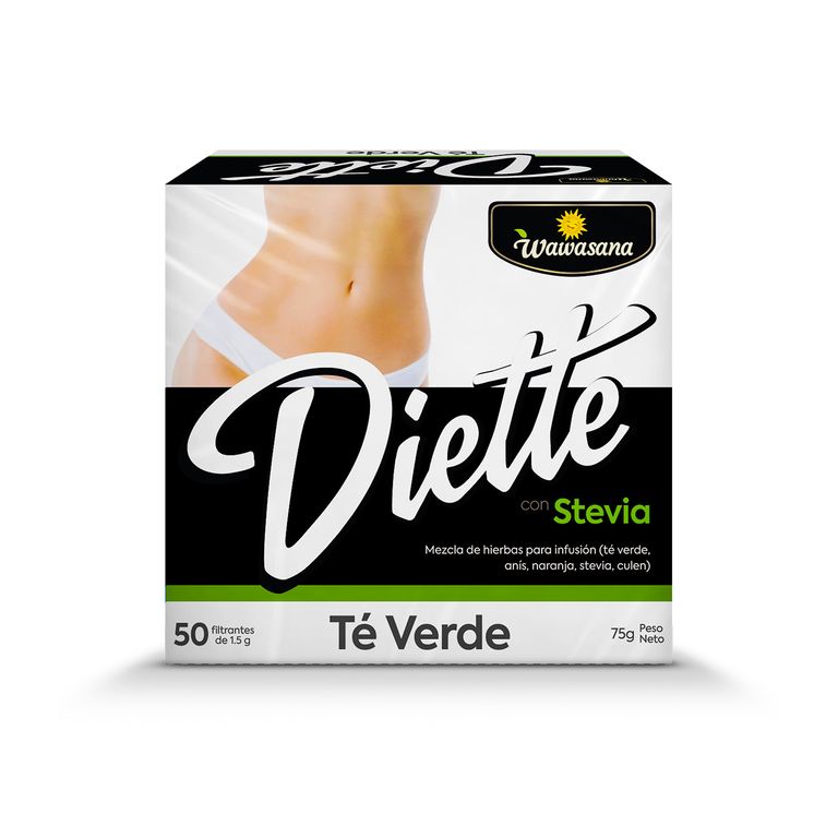 Infusión Dietética Wawasana Té Verde Caja 50 Sobres