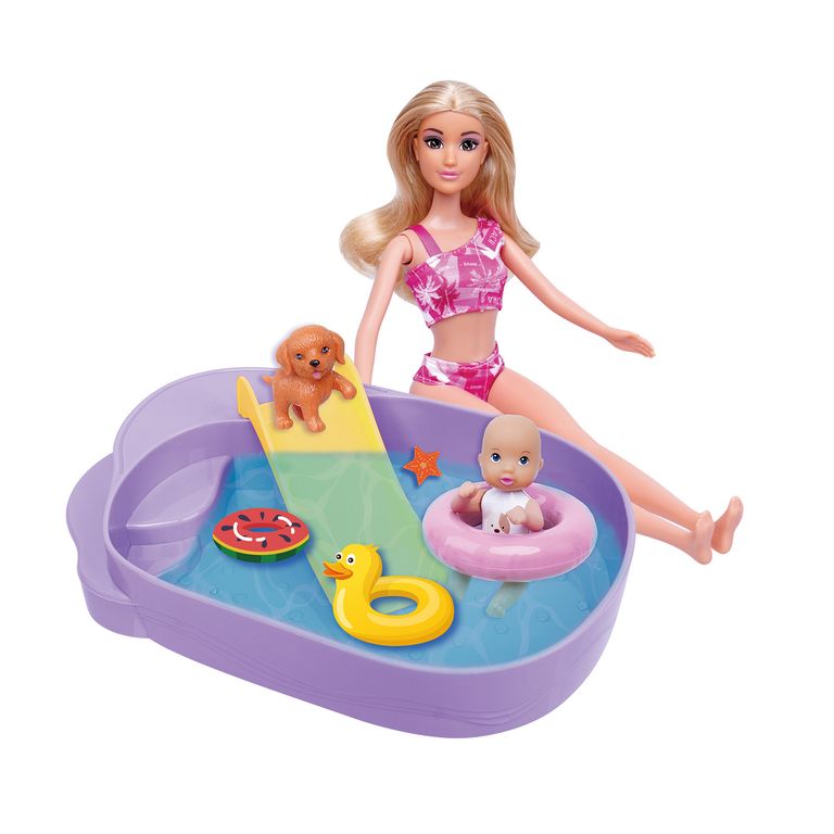 Muñeca Fashion con Mini Piscina