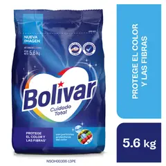 BOLIVAR - Detergente en Polvo Bolivar Cuidado Total Bolsa 5.6 Kg