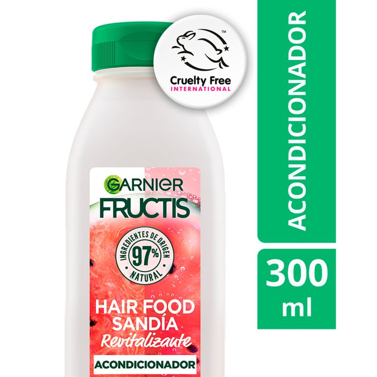 Acondicionador Garnier Fructis Hair Food Sandía Botella 300 mL
