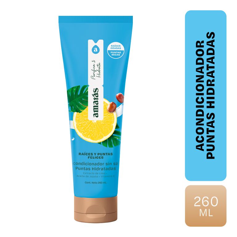 Acondicionador Amarás Raíces y Puntas Felices Envase 260 mL