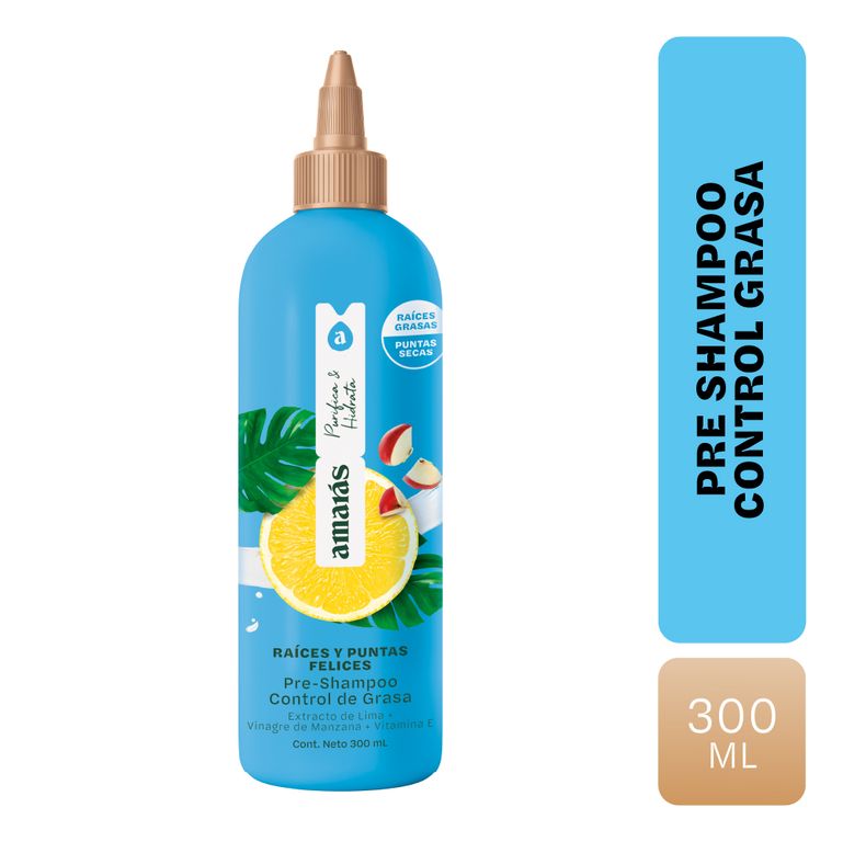 Pre-Shampoo Amarás Raíces y Puntas Felices Envase 300 mL