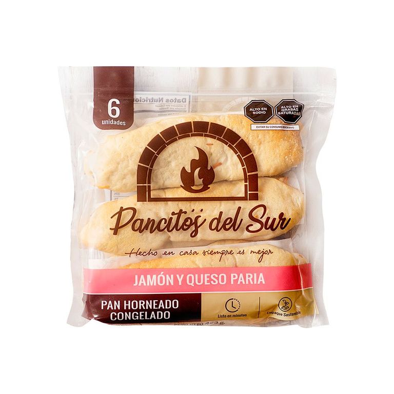 Pancitos Del Sur De Jamón Y Queso Paria x 6 Unid