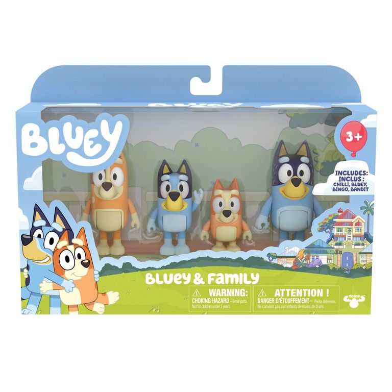 Pack x4 Figuras Bluey Serie 11 Asst Bluey