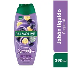 PALMOLIVE - Jabón Líquido Palmolive Corporal Smoothie Berries Banano Yogurt Envase 390 mL