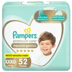 PAMPERS - PANAL PREM HIPOALERG XXXG 52UND