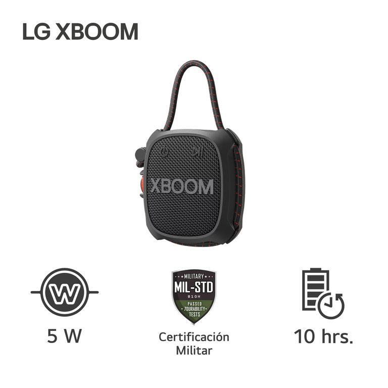 PARLANTE LG XBOOM XG2T NEGRO IP67