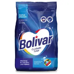 BOLIVAR - Detergente en Polvo Bolívar Cuidado Total Bolsa 9 Kg
