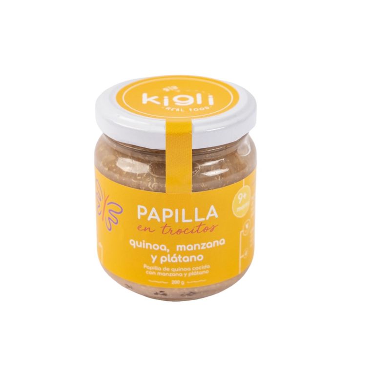 Papilla Kigli Trozos Quinua Platano Manzana Envase 200 g