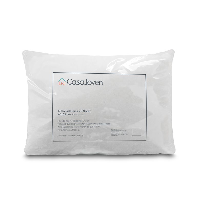 Almohadas Notex Set X2 45X65 cm Cj