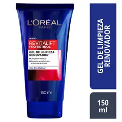 LOREAL PARIS - Gel Limpiador Loreal Revitalift Retinol Envase 150 mL