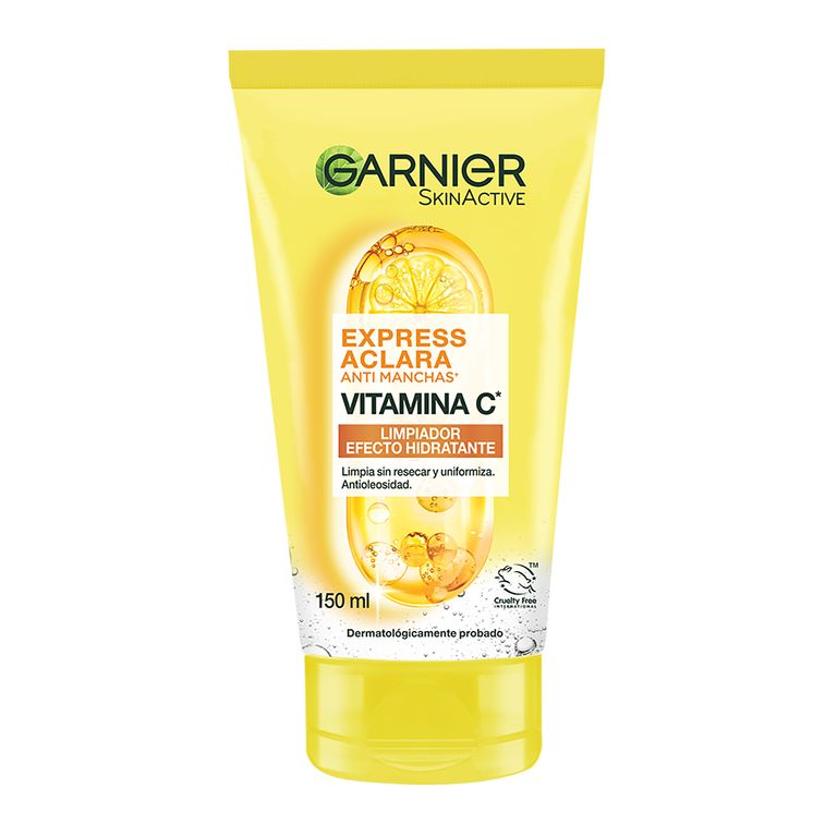 Limpiador Facial Garnier Express Aclara Hidratante Envase 150 mL