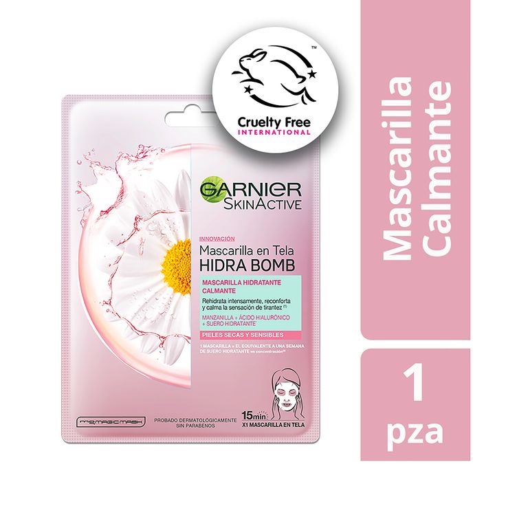 Mascarilla Facial Garnier Hydra Bomb Camomila