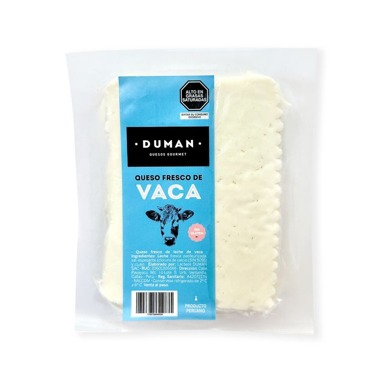 Queso Fresco de Vaca Duman Taper x Kg
