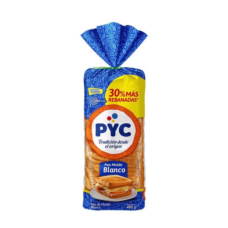 Pan de Molde PYC Blanco Bolsa 480 g