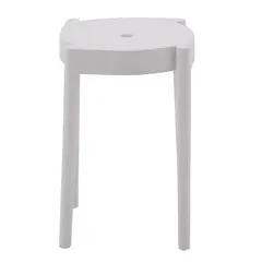 undefined - Banquito De Plástico Blanco 29 x 49 Cm