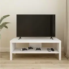 CASA JOVEN - Mesa De Tv Blanca 100X39X38Cm