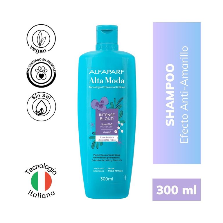 Shampoo Alta Moda Intense Blond Botella 300 mL