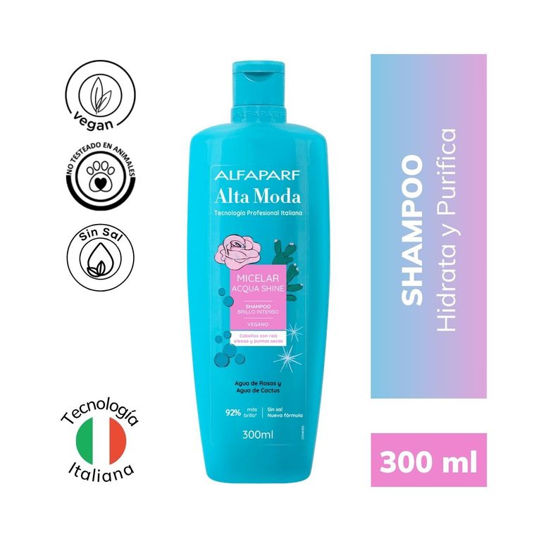 Shampoo Alta Moda Micelar Acqua Botella 300 mL