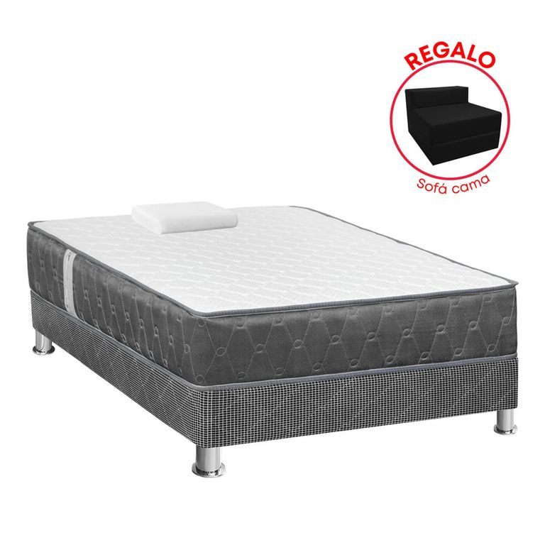 Cama Americana Jallpa 1 Plaza + Sofa Cama