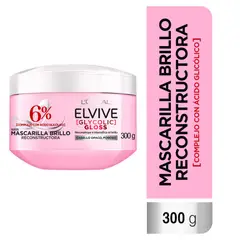 ELVIVE - Mascarilla Glycolic Gloss Cabello Opaco Poroso Envase 300 mL