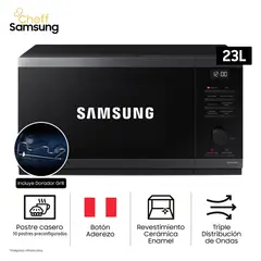 SAMSUNG - Horno Microondas Cheff Samsung 23L MG23DG4524AGPE con Dorador