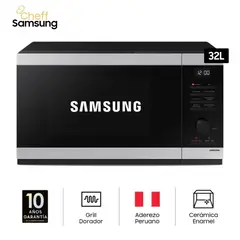 SAMSUNG - Microondas C Dor 32Lts Acero Inox