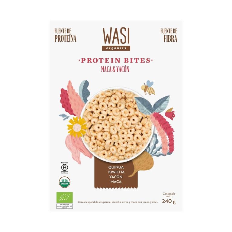 Cereal Wasi Organics Maca y Yacón Caja 240 g
