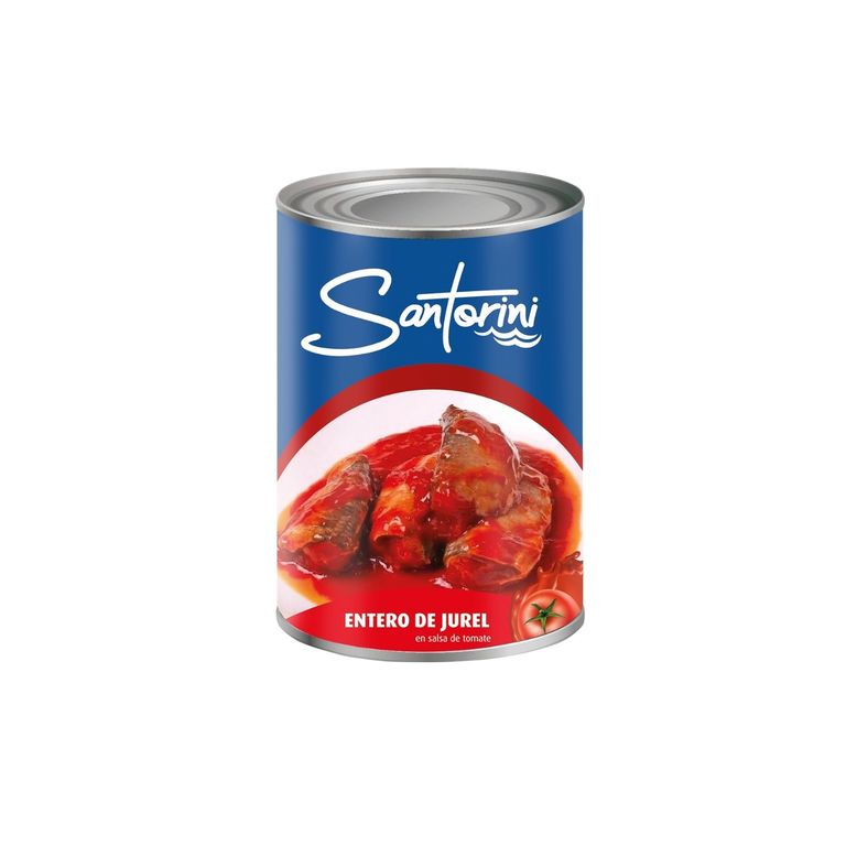 Entero de Jurel Santorini en Salsa de Tomate Lata 425 g