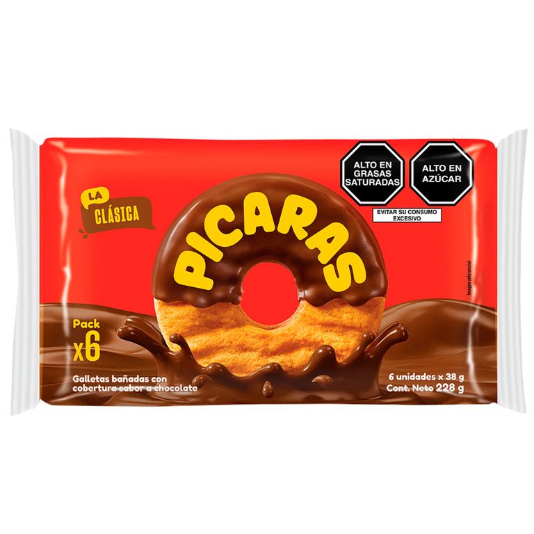 Galletas Picaras Clásicas Sixpack 228 g