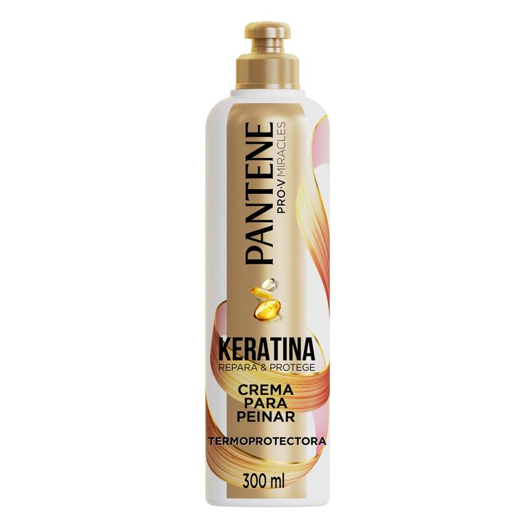 Crema para Peinar Pantene Keratina Botella 300 mL