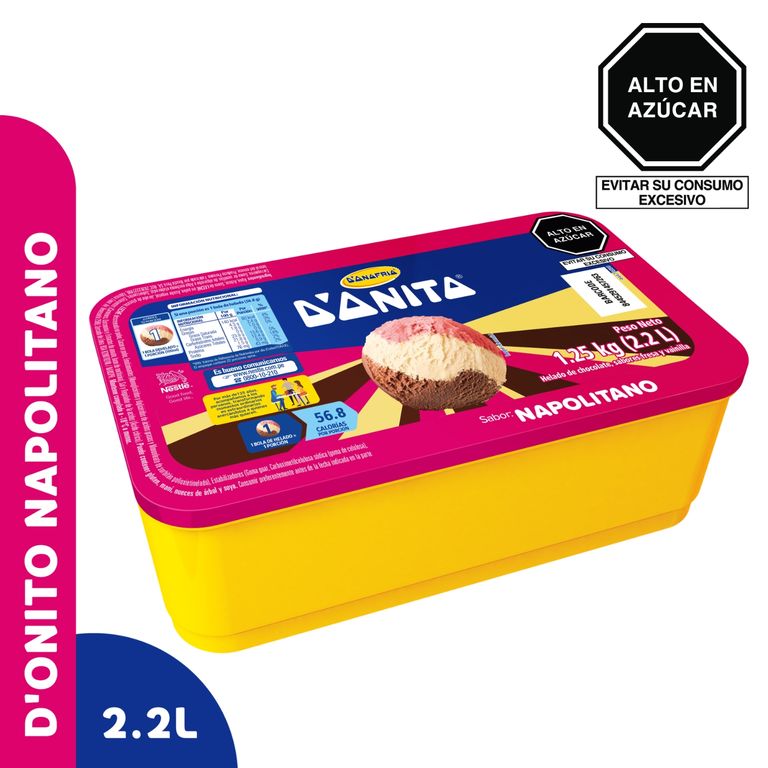 Helado Donofrio Donito Napolitano Empaque 2.2 L