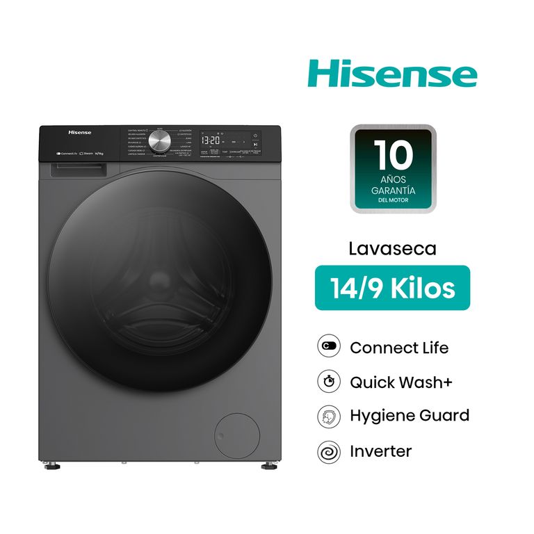 Hisense Wm Carga Frontal 14 a 9 Kg