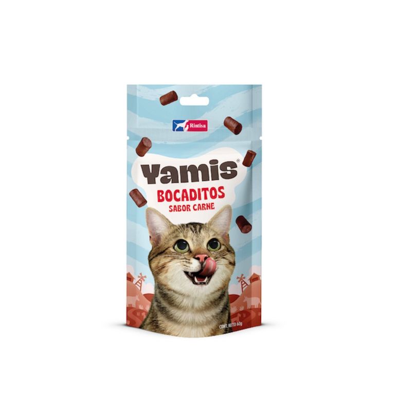 Bocaditos para Gato Yamis Carne Doypack 60 g
