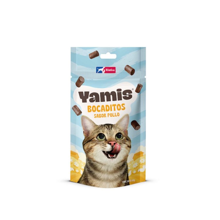 Bocaditos para Gato Yamis Pollo Doypack 60 g