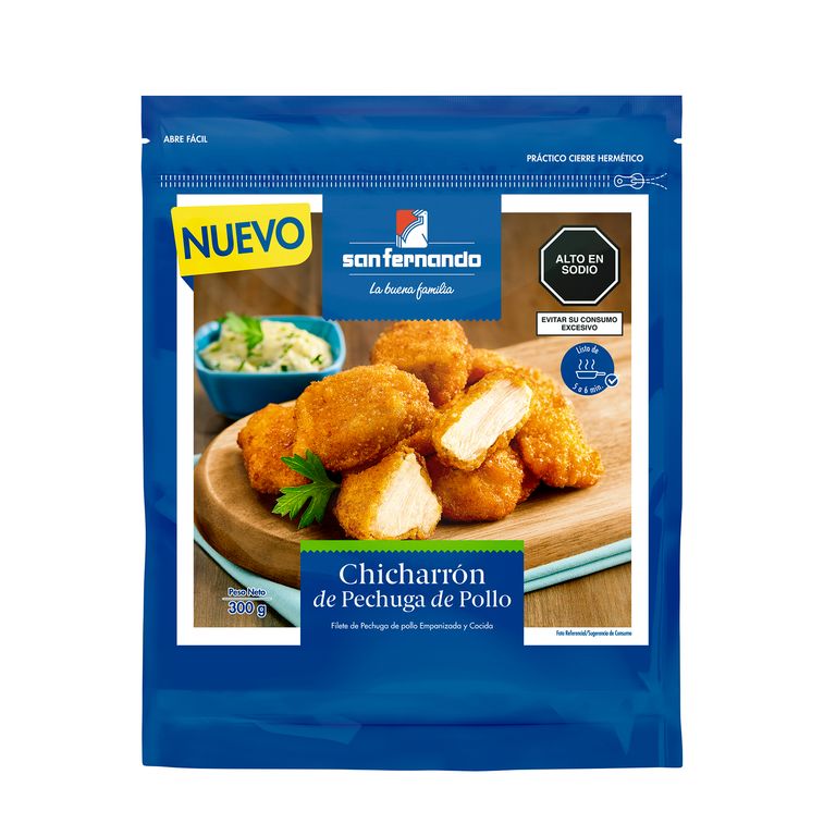 Chicharrón de Pechuga de Pollo San Fernando Empaque 300 g