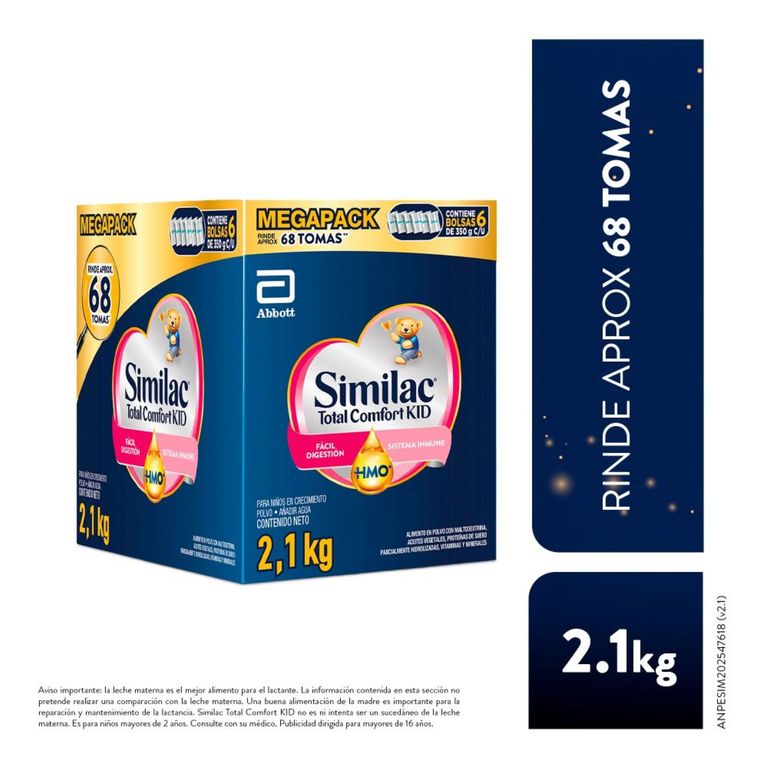 Fórmula Infantil Similac Total Comfort Kid Lata 2.1 Kg