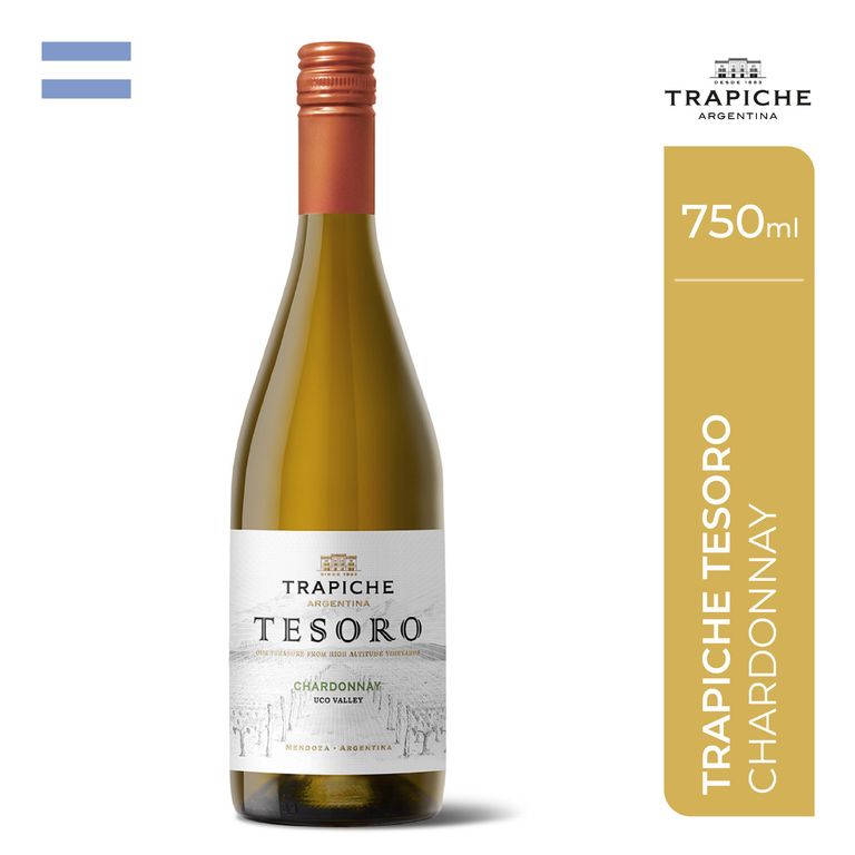 Vino Trapiche Tesoro Chardonnay Botella 750 mL
